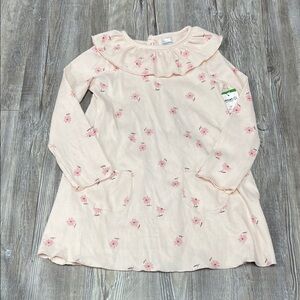 Floral Pink Kids Casual Dress